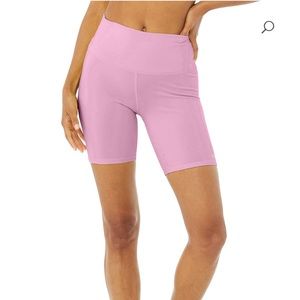 Like New Alo Yoga Pink/Purple 7” bike shorts